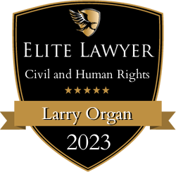 Elite Lawyer badge for Larry Organ